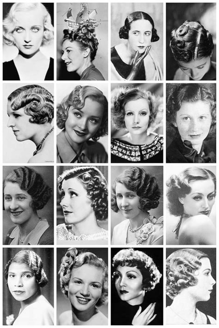 1930s Hairstyles of Women & Men Vintage Fashions