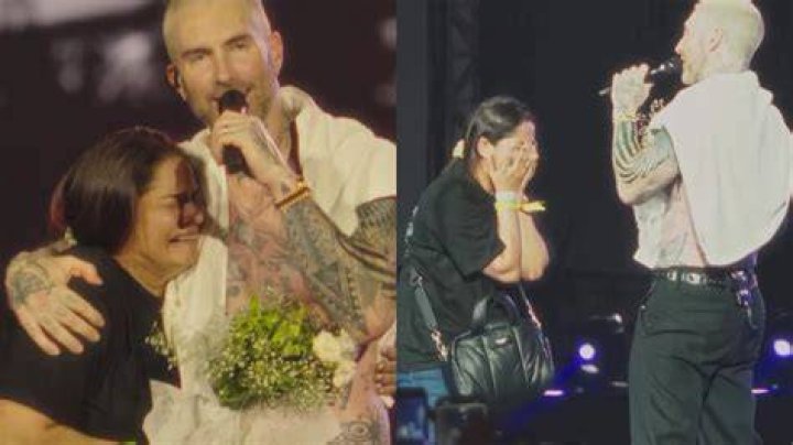 Adam Levine Helps Fan With Panic Attack Time
