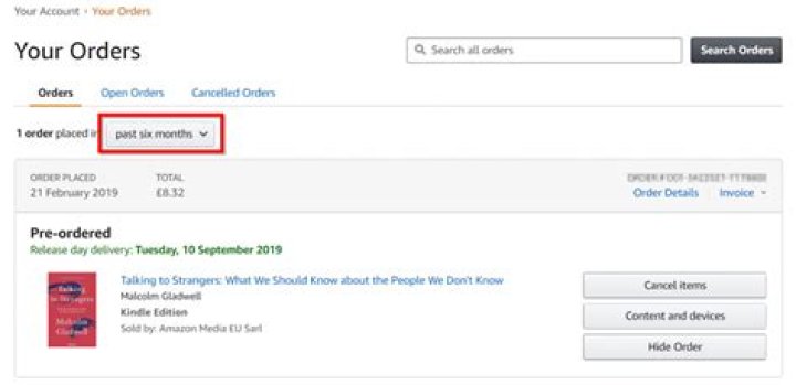 Amazon online order erwarehouse