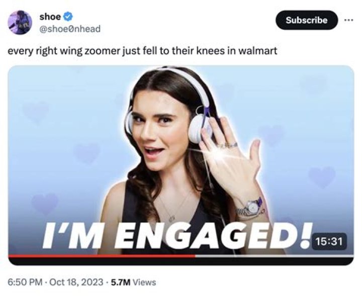 Brett Cooper Engaged Meme Just Fell to My Knees In A Walmart Know