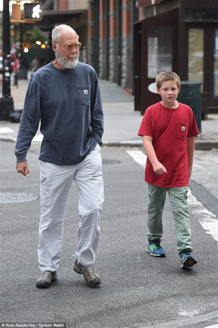 Father and son outing Letterman retired from his position as host of