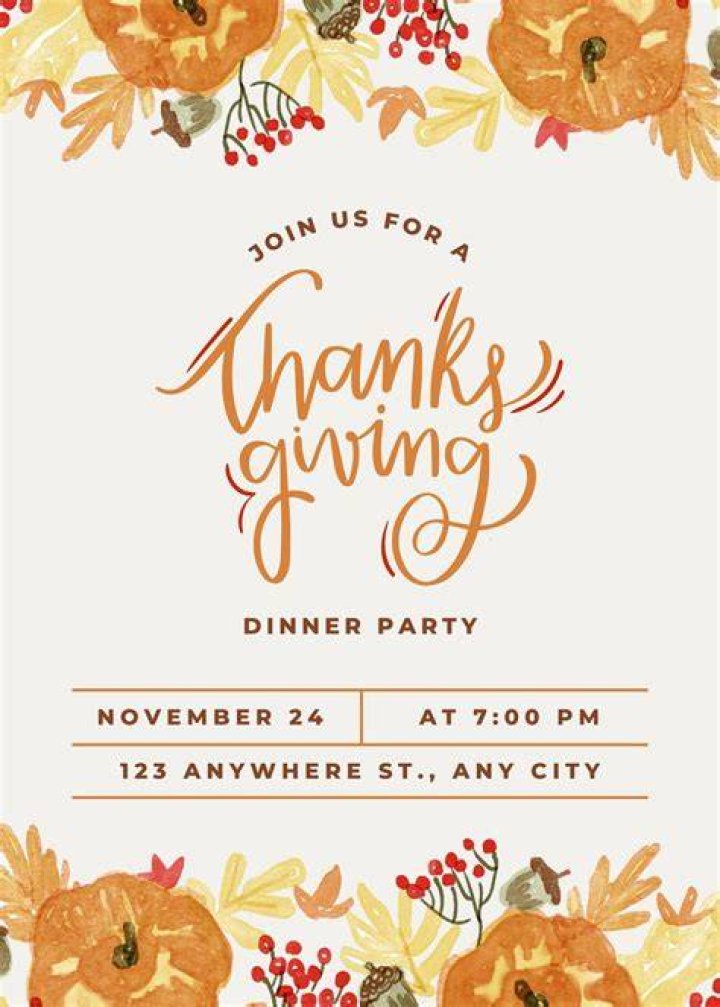 Free Printable Thanksgiving Invitations Editable or Print As Is!