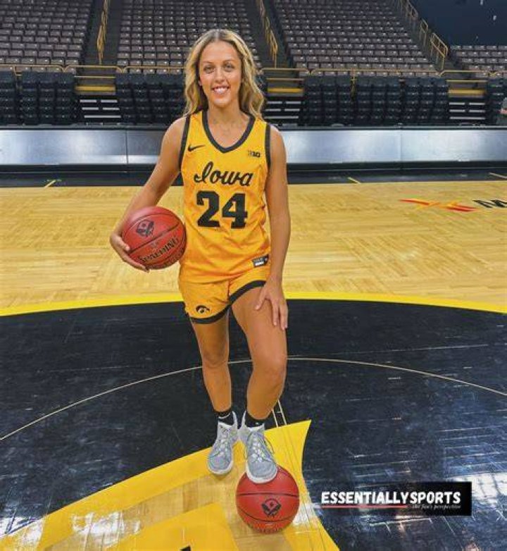 Gabbie Marshall of the Iowa Hawkeyes during media day at 2023 NCAA