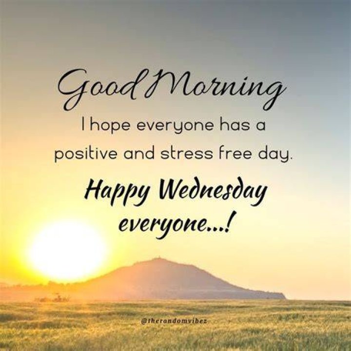 Good Morning Wednesday Positive Quote