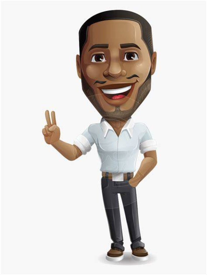 Handsome African American Man Cartoon Vector Character African