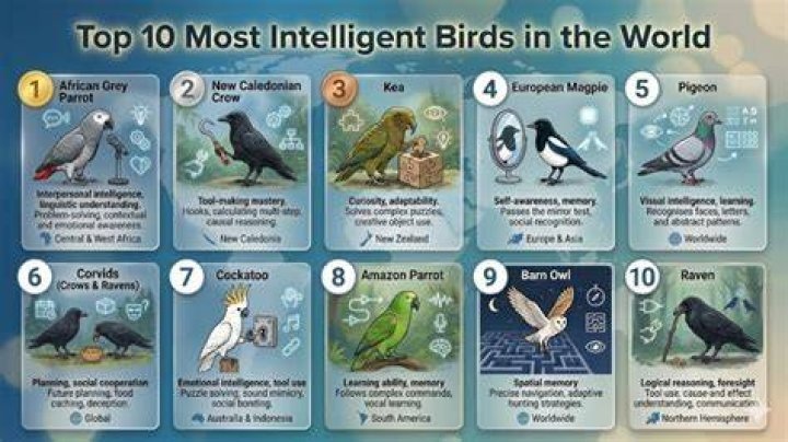 Most Intelligent Birds TOP 10 Smartest Bird Species in the World