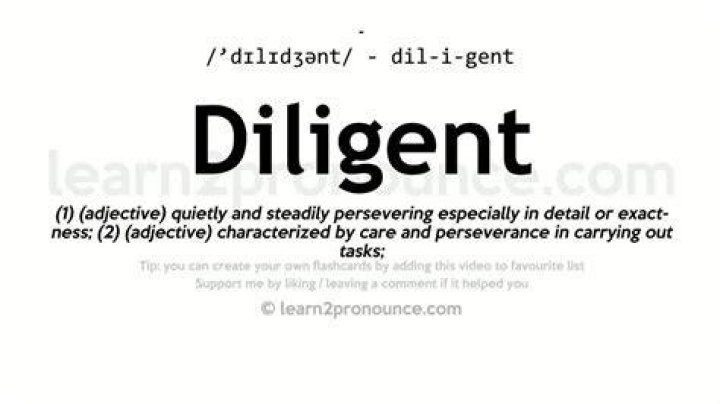 Pronunciation of Diligent Definition of Diligent YouTube