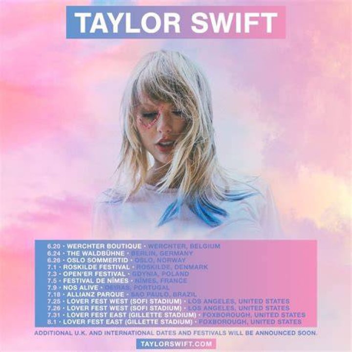 Taylor Swift Lover Fest West Seat Map Taylor swift, Taylor swift