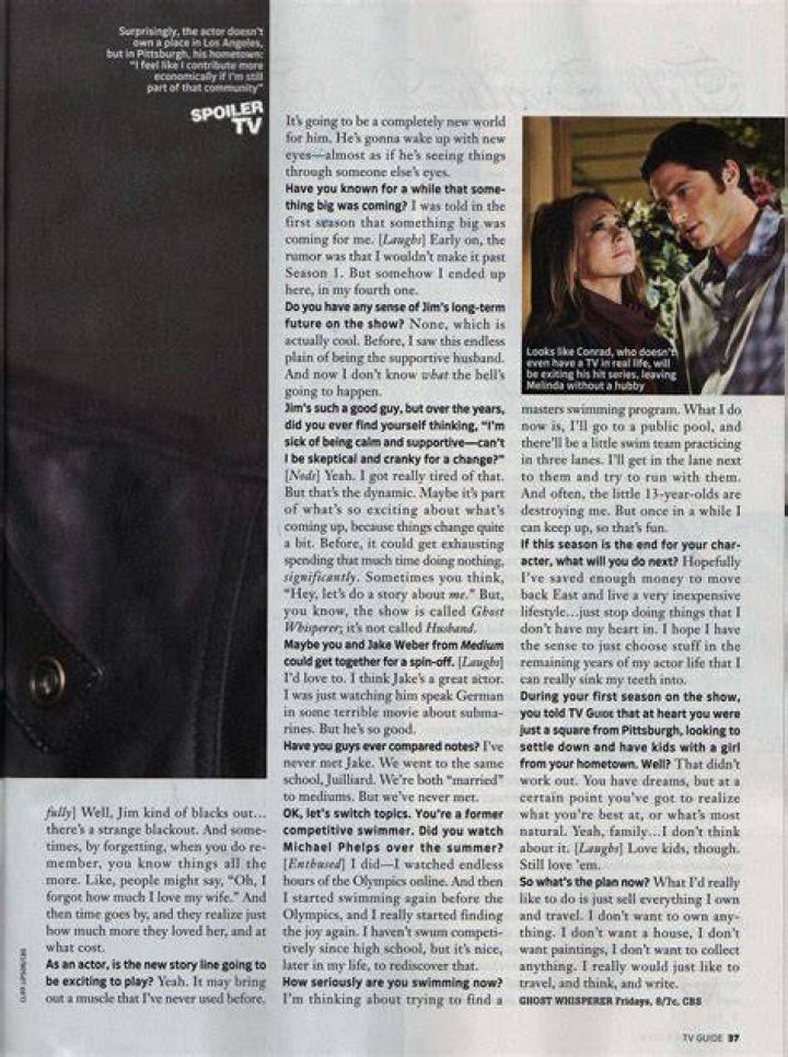 TV Guide David Conrad Photo (2927297) Fanpop
