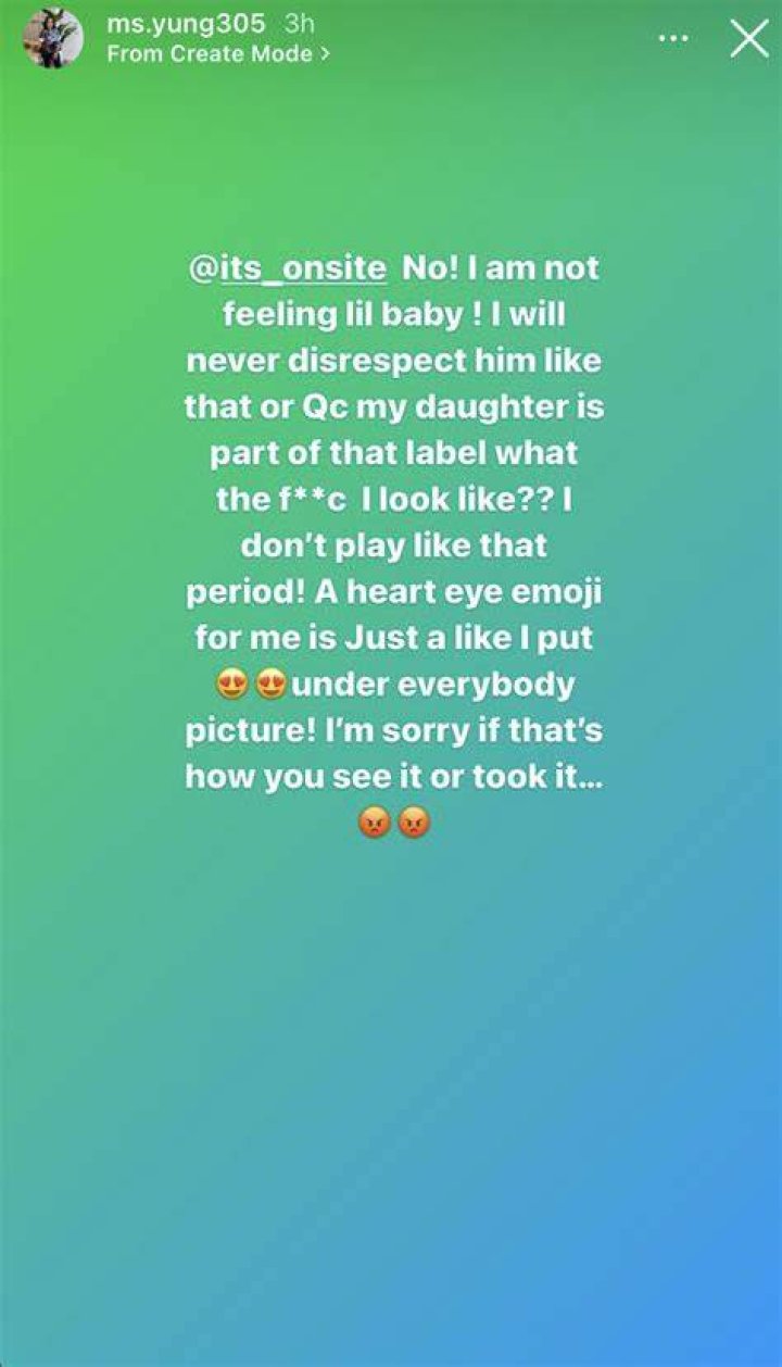 Update Yung Miami’s Mom Says She's Not Dating Lil Baby After Leaving
