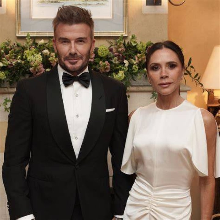 Victoria Beckham in Victoria Beckham White Custom Creation at 2014 Met
